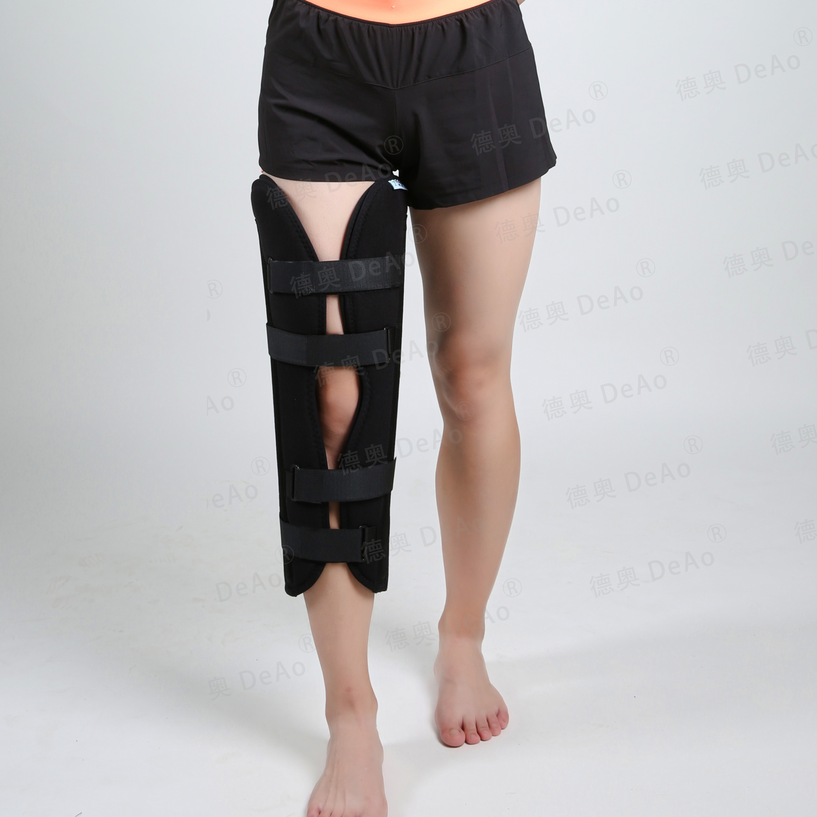 DA333-3護膝(帶側支條，膝固定/加長膝固定